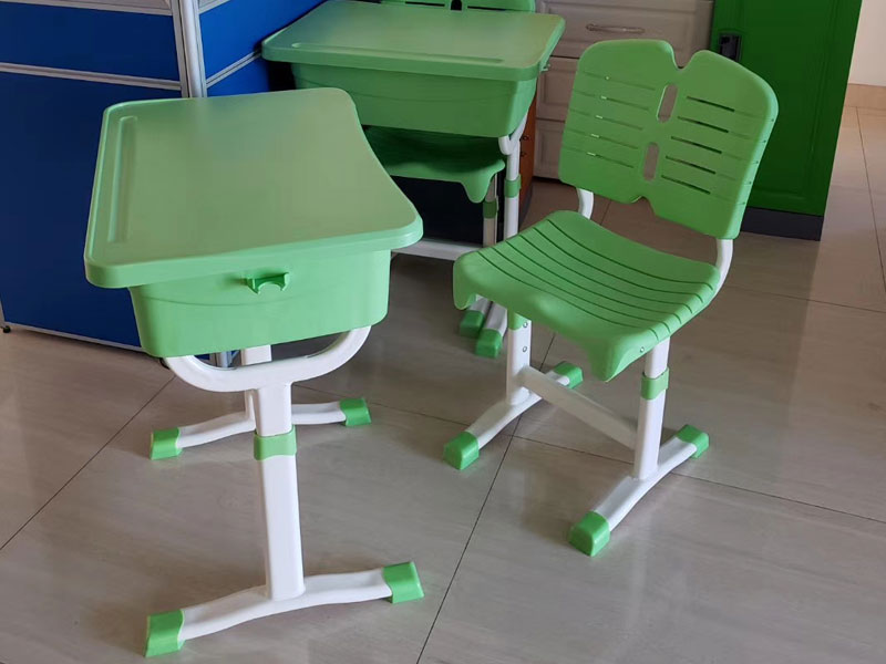 中小学生升降式课桌椅(苹果绿)